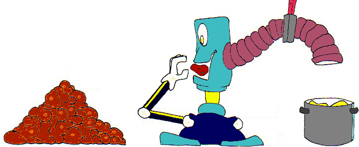 Le robot peleur de pommes de terre