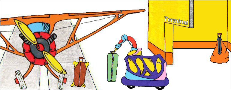 Le robot transporteur de valises